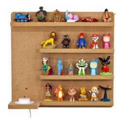 Large Rectangular Tonie Shelf, Suitable For Toniebox 1 & 2 Storage, Wall Mounted Unpainted Mdf Kids Room D??cor, Display Shelf - thumbnail 4