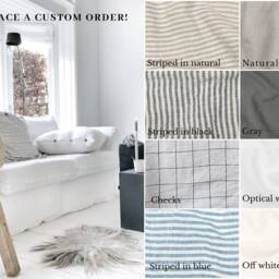Soft Linen Pillow Cover With Coconut Buttons, Stonewashed Finish. Handmade Pillowcase - thumbnail 2