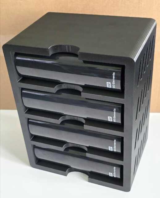 Display Shelf Unit For Wd Elements Desktop Hdd Storage - Hard Drive Rack Desk Tidy - image 1