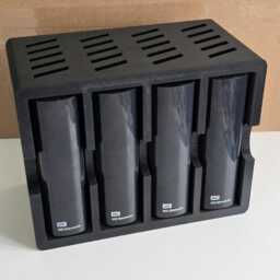 Display Shelf Unit For Wd Elements Desktop Hdd Storage - Hard Drive Rack Desk Tidy - thumbnail 3