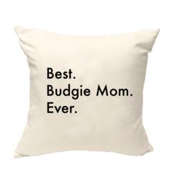Budgie Mom Pillow Cover Novelty Cushion Cover - thumbnail 1