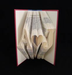 A Heart J 2 Letters With Symbol Love Lovers Wedding Anniversary Gift Folded-Book Art Sculpture - thumbnail 1
