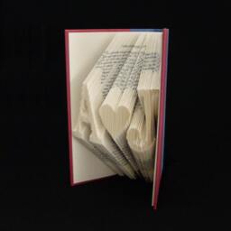 A Heart J 2 Letters With Symbol Love Lovers Wedding Anniversary Gift Folded-Book Art Sculpture - thumbnail 2