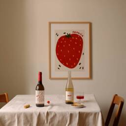 Fragola Print, Kitchen Wall Art, Cooking Art Decor, Poster, Trendy Gallery Print Unframed - thumbnail 3