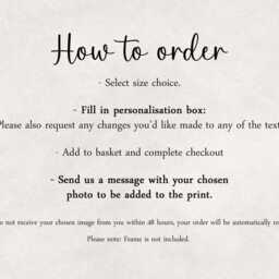 Personalised Nanny Photo Print One Child Only Unframed Gift Nana Granny Birth - thumbnail 2