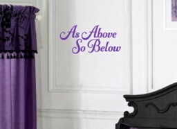As Above So Below Wall Decal Pagan Occult Wiccan Alchemy Hermetic Vinyl Sticker - thumbnail 2