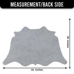 Large Black & White Cowhide Rug Modern Home Decor - 50x54 Inches - thumbnail 3
