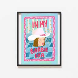 I'm in My Barbie Era Blonde Print - Illustrated By Weezy Colourful Disco Barbiecore Inspired Print, Wall Art - thumbnail 2