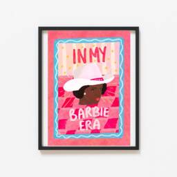 I'm in My Barbie Era Blonde Print - Illustrated By Weezy Colourful Disco Barbiecore Inspired Print, Wall Art - thumbnail 3