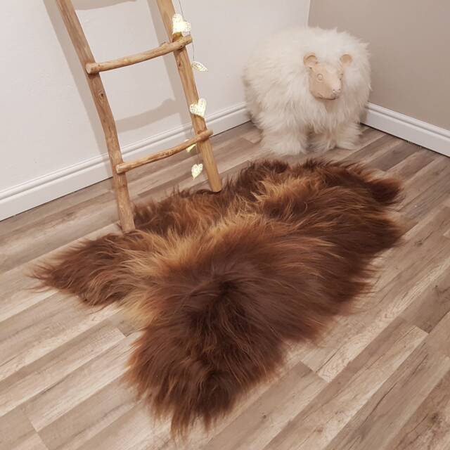 Sheepskin Natural Rugs Amazing Sheep Skin Leather Decorative Rug Comfy Area Carpet Throw #65 - image 1