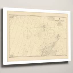 Vintage Scotland To Iceland Nautical Chart Gicl??e Art Print - thumbnail 2