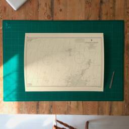 Vintage Scotland To Iceland Nautical Chart Gicl??e Art Print - thumbnail 3