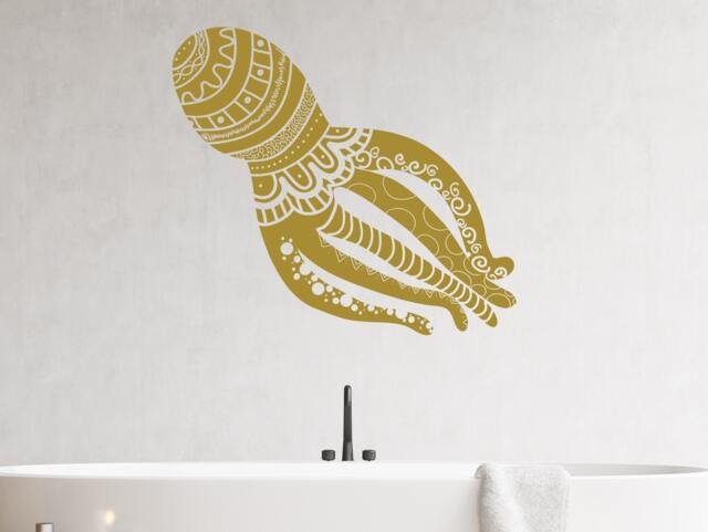 Octopus Wall Decal - Tentacles Kraken Vinyl Sticker Nursery -Nautical Bathroom Home Decor Animals Eg113 - image 1