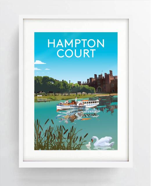 Hampton Court Print/Poster, East Moseley Kt8 - image 1