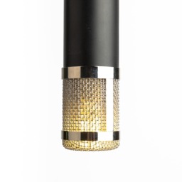 Hanging Studio Microphone Lamp/Recording Decor Producer Condenser Pendant Light Modern Design Home Theater Music Room - thumbnail 2