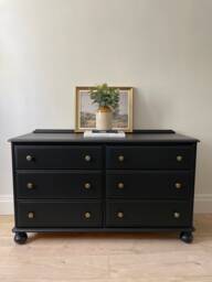 Custom Painted Furniture - Vintage Retro Chest Of Drawers Personalised Commission - thumbnail 1