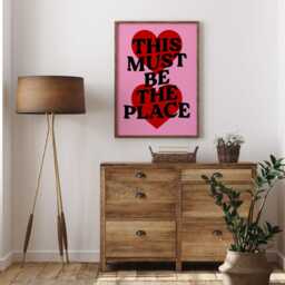 This Must Be The Place Talking Heads Poster Print, Birthday Gift For Her, A5 8x10 A4 A3, Wall Art Retro, Music Lyric Print - thumbnail 3