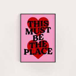 This Must Be The Place Talking Heads Poster Print, Birthday Gift For Her, A5 8x10 A4 A3, Wall Art Retro, Music Lyric Print - thumbnail 2