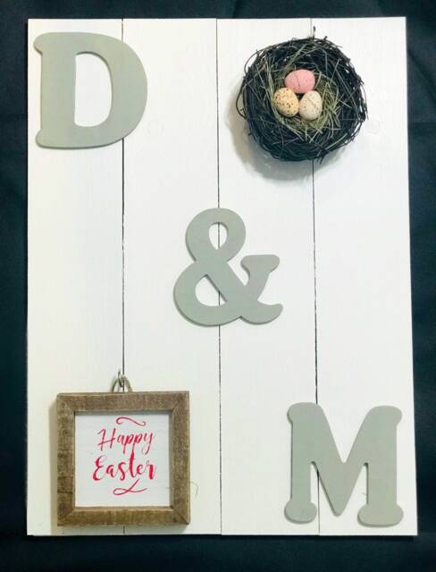 Personalized Wall Art With Interchangeable Seasonal Deco - image 1