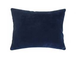 Navy Blue Velvet Suede Decorative Throw Pillow Cover/Case Cushion 12x16 - thumbnail 1