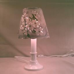 New 3x5x4.5 Cut White Dogwood Lampshade 100% Recycled Material Candelabra - thumbnail 3