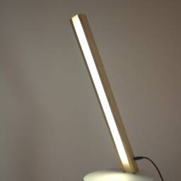 Desk Lamp Lara Table Dimming Light Led Mood Wooden Desk Milk White Motion Sensor Adjust For Room - thumbnail 2
