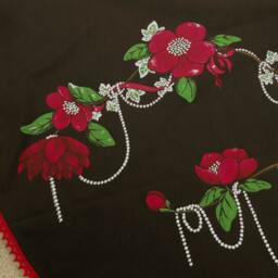 Christmas Home Decor Flower Magnolia Tree Skirt Holiday Xmas Swedish Ornament - thumbnail 3
