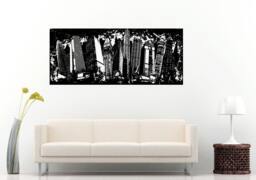 Big City Life Sky Line Point Of View Wall Decal Vinyl Sticker Mural Room Decor L758 - thumbnail 1