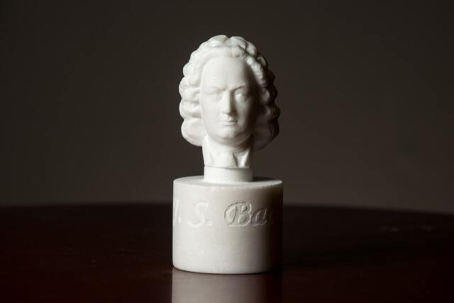 Marble Bust Of J. S. Bach Carved Greek Marble Statue Figurine Artist Sculpture - image 1