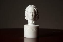 Marble Bust Of J. S. Bach Carved Greek Marble Statue Figurine Artist Sculpture - thumbnail 1