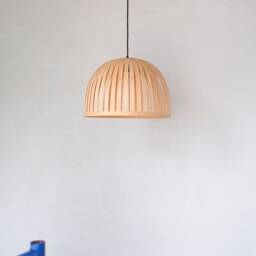 stylish Set Of 2 Pendant Lamps For Rustic Charm, Cozy Scandinavian Wood Ceiling Lights, Charming Bedside Farmhouse Bedroom - thumbnail 3
