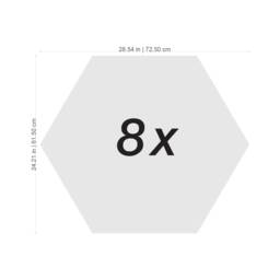Hexagon Wall Art, Sculpture, Decor, Hexagon Tiles, 3D Art Geometric, Home Decor - Skuhexpr8 - thumbnail 4