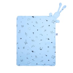 Bunny Blanket, Baby Lovey Organic Security Blankie, Lovie Blankets, Blanket - thumbnail 4