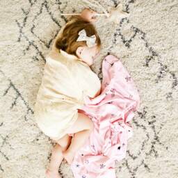 Bunny Blanket, Baby Lovey Organic Security Blankie, Lovie Blankets, Blanket - thumbnail 2