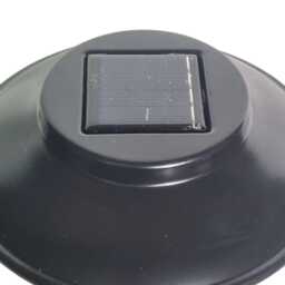 Solar Pathway Stake Black Metal Garden Light Decoration Decor - thumbnail 4