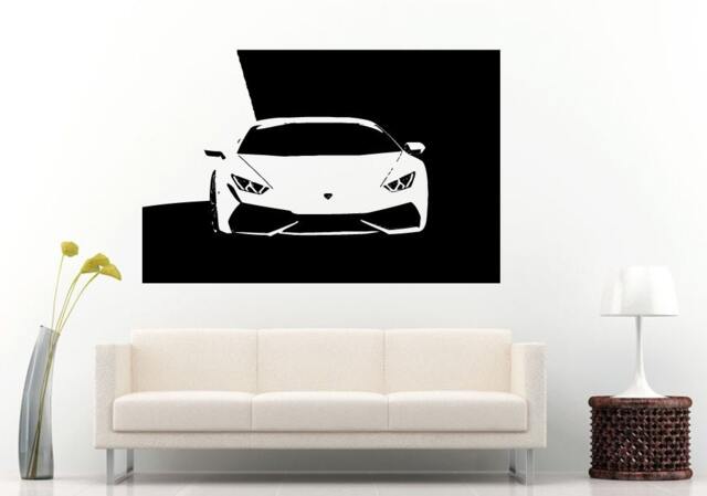 Car Vehicle Automobile Supercar Sports Garage Front Wall Decal Vinyl Sticker Mural Room Decor L849 - image 1