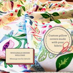 Custom Sewn Pillows, Pillow Covers, Pillows Using Customer's Own Fabric, Including Wholesale Covers - thumbnail 1