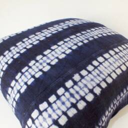 Hmong Throw Pillow Cover Indigo Navy Blue Cushion Case Decorative Handmade Ethnic Fabric Cushions Frazada - thumbnail 4