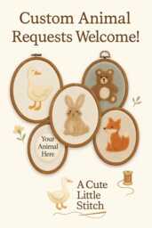 Custom Felt Animal Hoop - Personalized Embroidery Wall Art Choose Your Handmade Nursery D??cor & Heirloom Gift