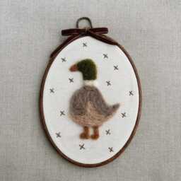 Custom Felt Animal Hoop - Personalized Embroidery Wall Art Choose Your Handmade Nursery D??cor & Heirloom Gift - thumbnail 3