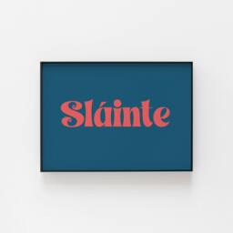 Sl??inte Print, Irish Wall Art, Great For Pubs & Weddings, Restaurants, Possible St. Patrick's Day Artwork. Thoughtful Gift Ideas - thumbnail 1