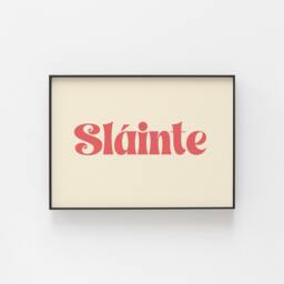 Sl??inte Print, Irish Wall Art, Great For Pubs & Weddings, Restaurants, Possible St. Patrick's Day Artwork. Thoughtful Gift Ideas - thumbnail 3