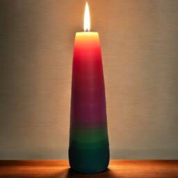 Colorful Candle Made From 100% Beeswax, Rainbow - thumbnail 2