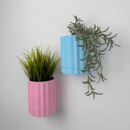 Boho Wall Planter, Vertical Garden, Hidden Drip Tray Plant Pot - thumbnail 2