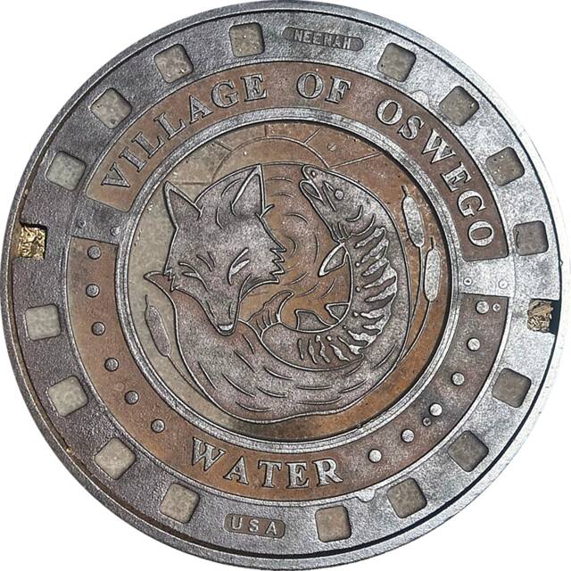 Midwest Series - Village Of Oswego, Il Sewer Cover Doormat