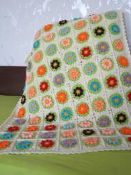 Granny Square Crochet Blanket