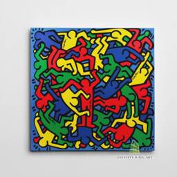 Abstract Family Canvas Art Wall Pop Print Picture Framed Home Decor -D918 - thumbnail 2