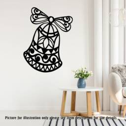 Christmas Bells Vinyl Wall Decal, Holiday Window Decor - thumbnail 2