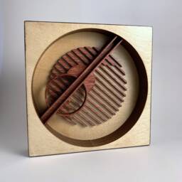 Wood Laser Cut Artwork - Planetarium - thumbnail 1
