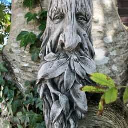 Long Greenman Plaque - Reconstituted Stone Concrete Statue Sign Garden Ornament - thumbnail 3